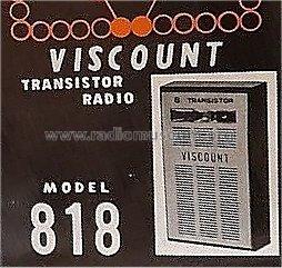 8 Transistor 818; Viscount (ID = 2926074) Radio