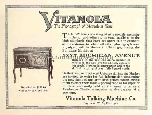 Phonograph 43; Vitanola Talking (ID = 2904977) TalkingM