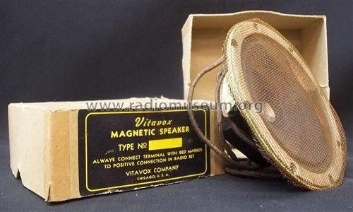 Magnetic Speaker ; Vitavox Company; (ID = 1780041) Speaker-P