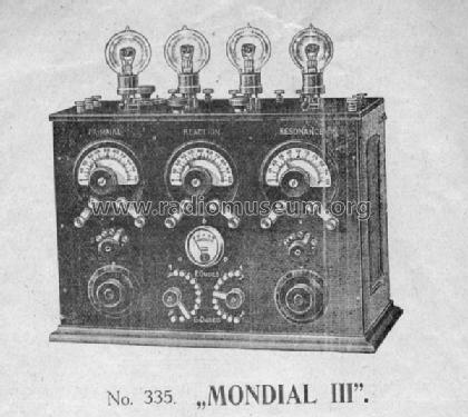 Mondial III ; Vitus, Fernand; (ID = 106244) Radio