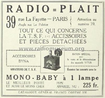 Mono-Baby ; Vitus, Fernand; (ID = 1210464) Radio