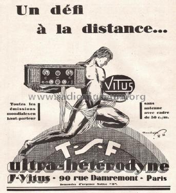 Ultra-Hétérodyne ; Vitus, Fernand; (ID = 1703917) Radio