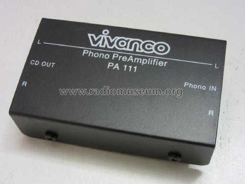 Phono-Preamplifier PA111; Vivanco AG (ID = 2325520) Verst/Mix