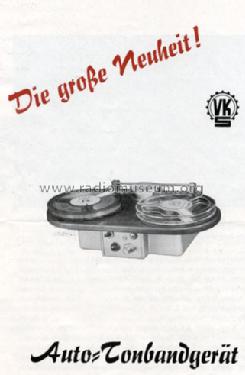 Auto-Tonbandgerät ; VKS, V.Kirmeyer + (ID = 689347) R-Player