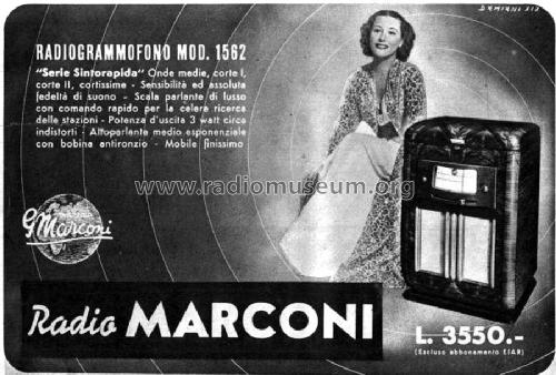 Marconi 1562 ; La Voce del Padrone; (ID = 1435552) Radio