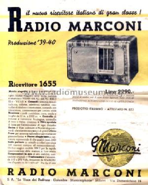 Marconi 1655; La Voce del Padrone; (ID = 1036697) Radio