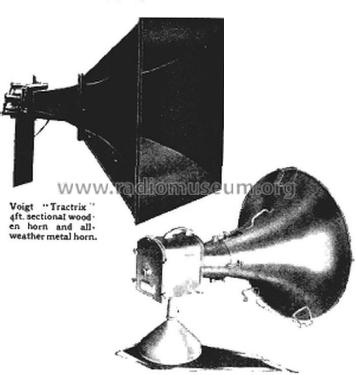 Tractrix Horn with Moving Coil Loudspeaker ; Voigt Patents Ltd.; (ID = 2793391) Speaker-P