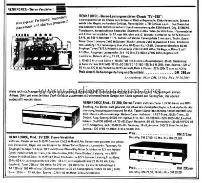 Stereo AM/FM Tuner ST-200; Renkforce Marke - (ID = 1738578) Radio