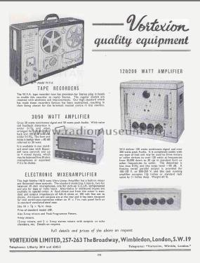 Reel to Reel Tape Recorder WVA; Vortexion Ltd.; (ID = 2833363) Reg-Riprod