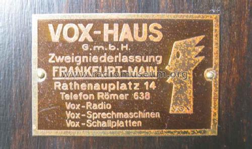 Lautsprecher unbekannt; Vox-Maschinen AG; (ID = 1187978) Altavoz-Au