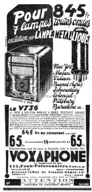 V736; Voxaphone; Paris (ID = 1832417) Radio