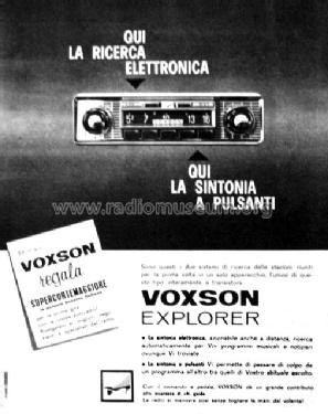 Explorer 811; Voxson, FARET F.A.R. (ID = 2146747) Car Radio