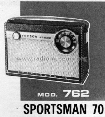 Sportsman 70 Ch= 762; Voxson, FARET F.A.R. (ID = 588369) Radio