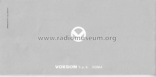 T1206; Voxson, FARET F.A.R. (ID = 1696860) Télévision