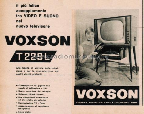 TV-Fono T229L; Voxson, FARET F.A.R. (ID = 2701778) Television