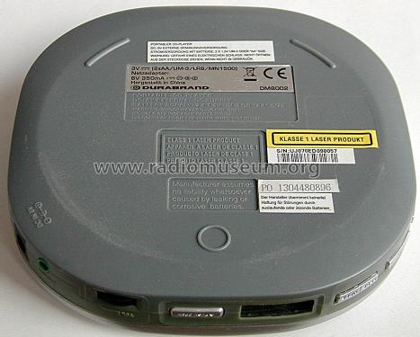 Durabrand Portable CD Player DM8002; Durabrand Wal-Mart; (ID = 1772944) Reg-Riprod