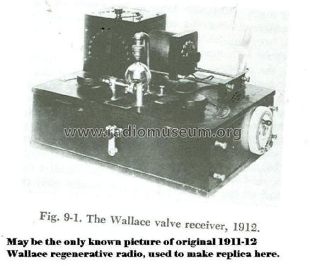 Wallace Valve Receiver Type 1; Wallace & Co. Paul E (ID = 1275216) Radio