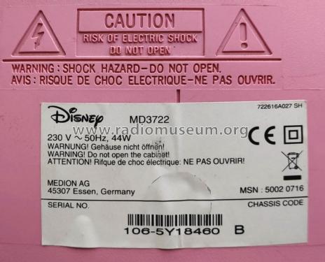 Princess Color Television MD3722; Walt Disney (ID = 2656692) Television