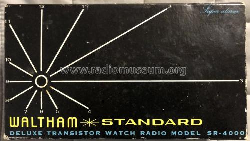 Waltham * Standard Super Alarm - deluxe Transistor Watch Radio SR-4000; Standard Radio Corp. (ID = 2669354) Radio