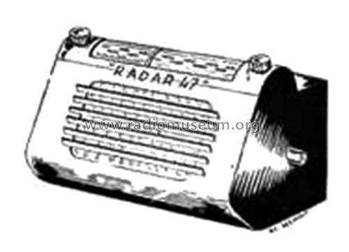 Radar 1947 ; Walther, J.; Paris (ID = 1473393) Autoradio