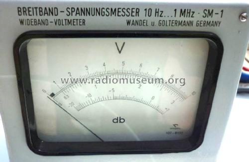 Breitband-Spannungsmesser Wideband-Voltmeter SM-1; Wandel & Goltermann; (ID = 2008288) Equipment