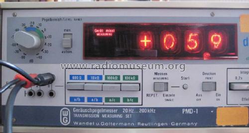 Digitaler Geräuschpegelmesser PMD-1; Wandel & Goltermann; (ID = 419361) Equipment