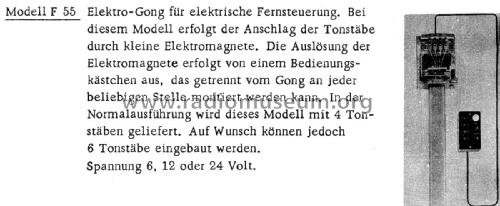 Elektro-Gong F55; Wandel & Goltermann; (ID = 1949408) Diverses