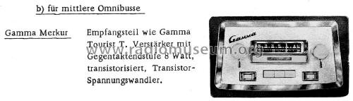 Gamma Merkur ; Wandel & Goltermann; (ID = 1951301) Car Radio