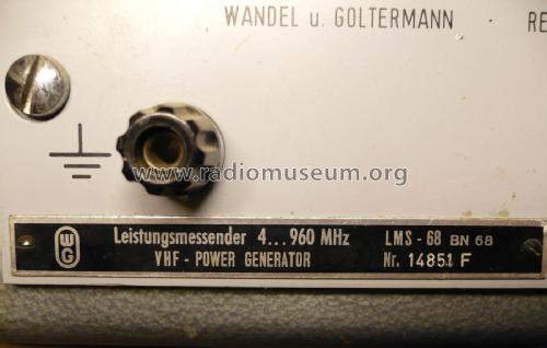Leistungsmesssender LMS-68 ; Wandel & Goltermann; (ID = 2509411) Ausrüstung