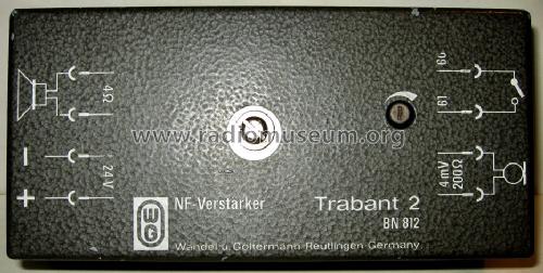 NF-Verstärker Trabant 2 BN812; Wandel & Goltermann; (ID = 1533130) Ampl/Mixer