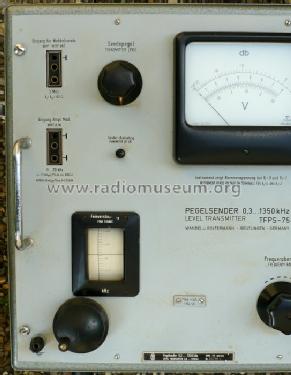 Trägerfrequenz-Pegelsender TFPS-75; Wandel & Goltermann; (ID = 813487) Ausrüstung