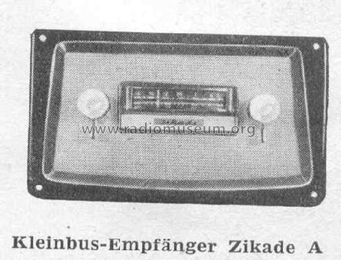 Zikade A-Kleinbus; Wandel & Goltermann; (ID = 379966) Car Radio