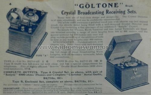 Goltone Type B ; Ward & Goldstone, GB (ID = 2469706) Radio
