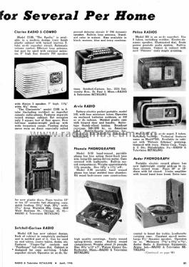 Clarion C-100 The Apollo; Warwick Mfg. Corp., (ID = 1079201) Radio