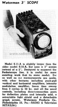 Pocketscope S-11-A; Waterman Products (ID = 1295527) Equipment