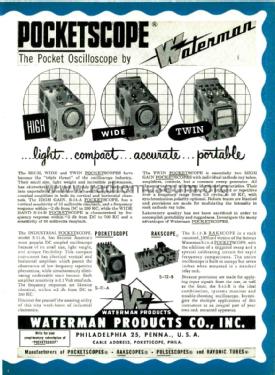 Pocketscope S-11-A; Waterman Products (ID = 2575017) Equipment