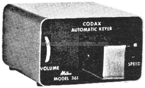 Codax Automatic Keyer 361; Waters Inc.; Wayland (ID = 2083169) Amateur-D