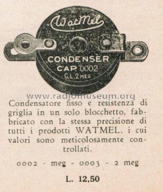 Condenser and Resistor ; Watmel Wireless Co, (ID = 2695572) Radio part