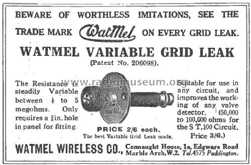 Variable Grid Leak ; Watmel Wireless Co, (ID = 3048659) Radio part