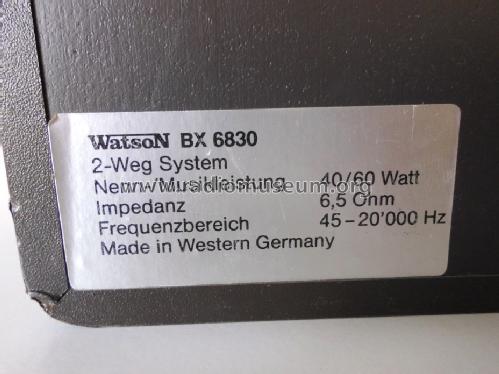 BX 6830; Watson Marke / brand (ID = 1499664) Speaker-P