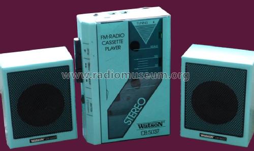 FM-Radio Cassette Player Stereo CR 5037; Watson Marke / brand (ID = 1712788) Ton-Bild