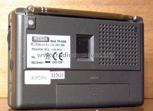 FM - Receiver TR 4006; Watson Marke / brand (ID = 1760506) Radio