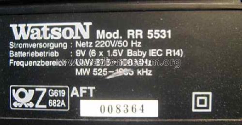 RR5531; Watson Marke / brand (ID = 1455135) Radio