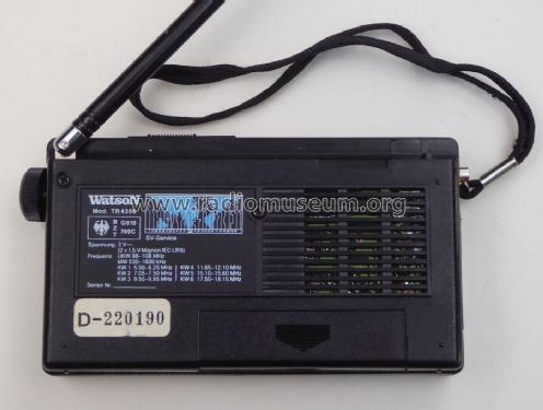 World Multi Band TR4306; Watson Marke / brand (ID = 2627401) Radio