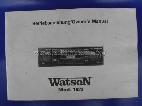 Cassetten-Autoradio 1623; Watson Marke / brand (ID = 2776050) Car Radio