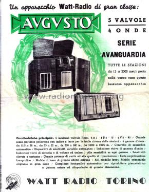 Augusto ; Watt Radio; Torino (ID = 2103095) Radio