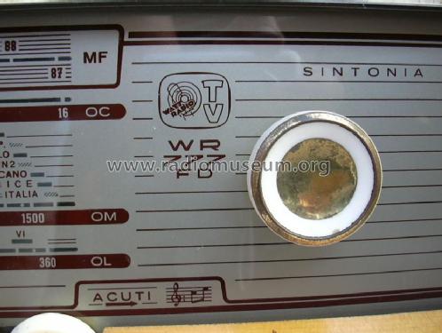 WR 777 FD; Watt Radio; Torino (ID = 1110069) Radio