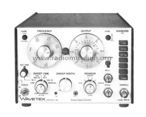 Sweep/Signal Generator 1801A; Wavetek Corporation; (ID = 1547104) Equipment