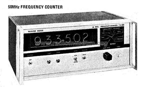 50MHz Frequency Counter FC50; Wayne Kerr; New (ID = 2659691) Ausrüstung