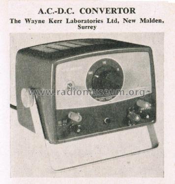 AC-DC Convertor 1900; Wayne Kerr; New (ID = 2879399) Equipment